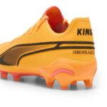 Puma King Firm Ground Football Boots – Orange/Black - Image 5