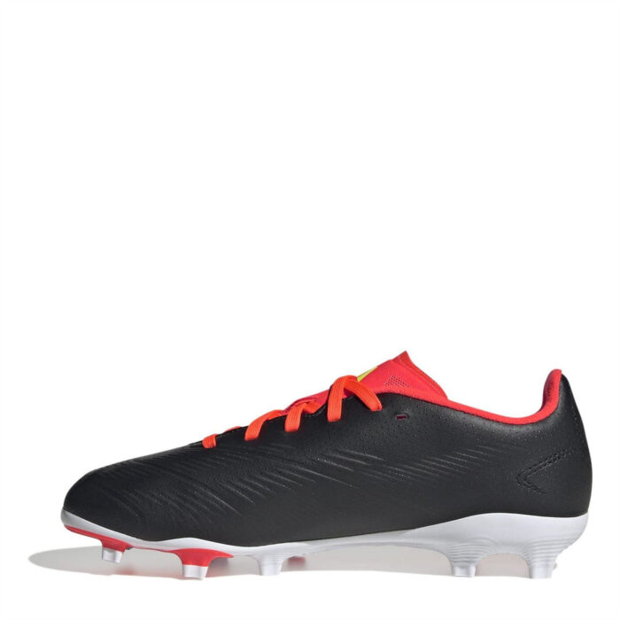 adidas Predator 24 Junior Firm Ground Football Boots – Black/White/Red – view 8
