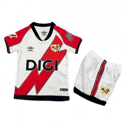 Kids Rayo Vallecano 2025/26 Home Kit