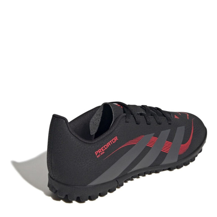 adidas Predator Junior Turf Football Boots – Black/Grey - Image 4