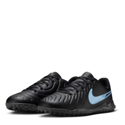 Nike Tiempo Legend 10 Junior Turf Football Boots – Black/Black – view 2