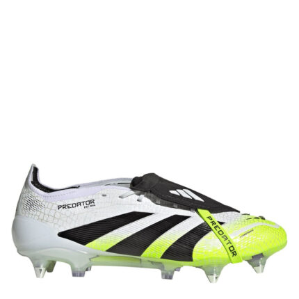 adidas Predator Soft Ground Football Boots – White/Blk/Lemon
