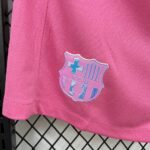 Mens Barcelona 2025/26 Pink Shorts 4