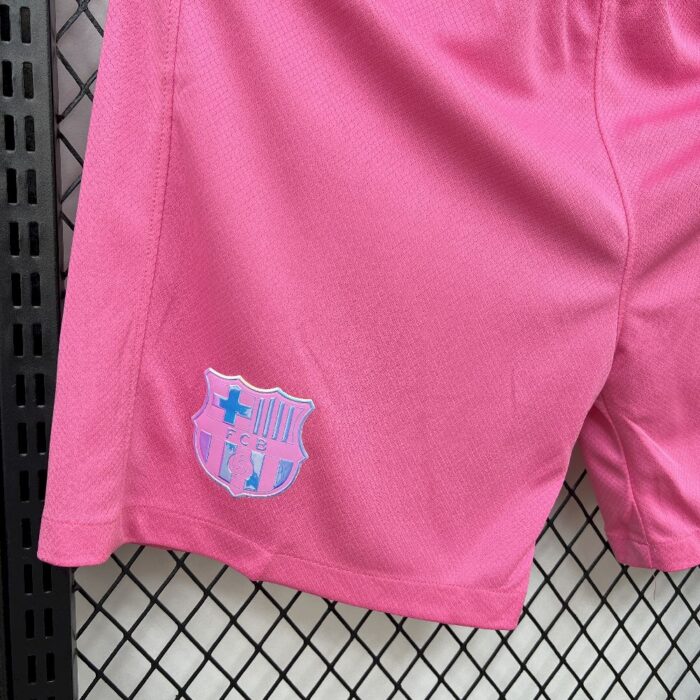 Mens Barcelona 2025/26 Pink Shorts 1
