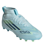 adidas F50 Junior Firm Ground Football Boots – Blue-Yellow - Image 3
