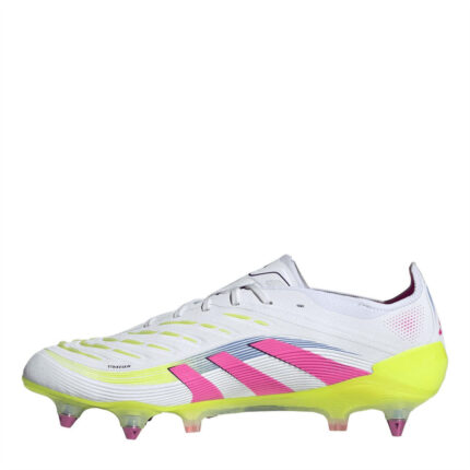 adidas Junior Soft Ground Football Boots – Wht/Pink/Lem – view 2