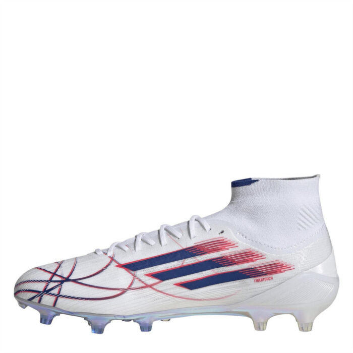 adidas F50 Sparkfusion Firm Ground Football Boots – White/Blue/Red – view 2