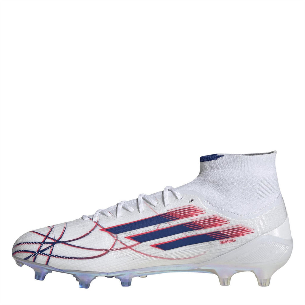 adidas F50 Sparkfusion Firm Ground Football Boots – White/Blue/Red – view 2