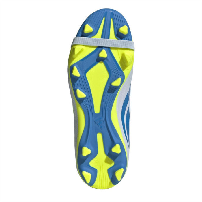 adidas Predator Fold Over Tongue Junior Firm Ground Football Boots – Blue/Yellow - Image 6