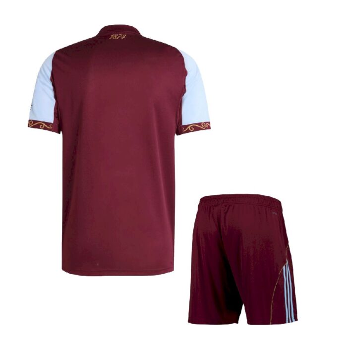 Kids Aston Villa 2025/26 Home Kit 1
