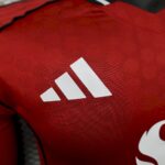 Mens Manchester United 2025/26 Home Long Sleeve Jersey Player Version 6