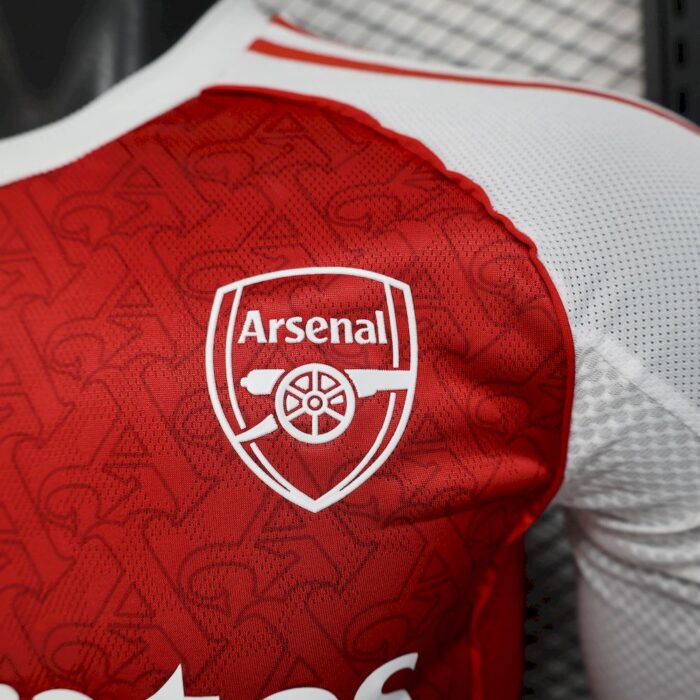 Mens Arsenal 2025/26 Home Long Sleeve Jersey Player Version 10
