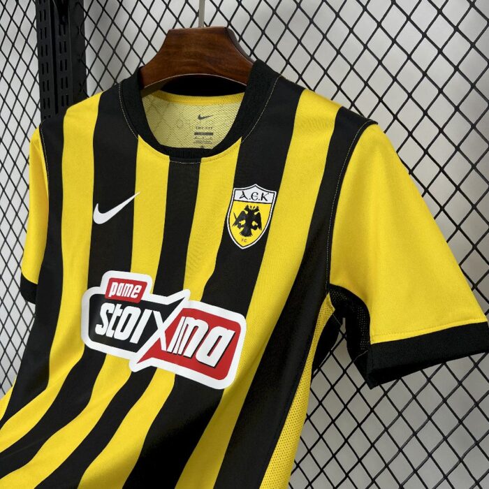Mens AEK Athens 2025/26 Home Jersey 5