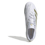 adidas Predator Firm Ground Football Boots – White/Gold/Wht – view 5