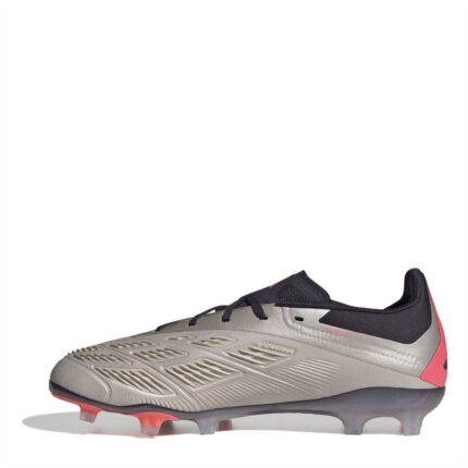 adidas Predator 24 Junior Firm Ground Football Boots – Silver/Black – view 2