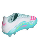 adidas F50 Junior Firm Ground Football Boots – Wht/Pink/Blue – view 4