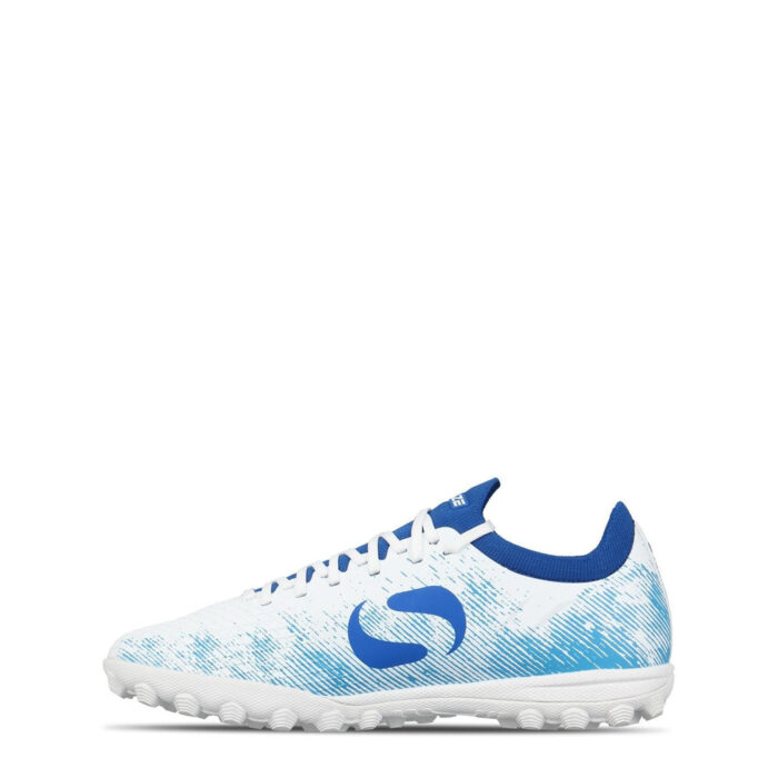 Sondico Blaze Junior Turf Football Boots – White/Blue – view 2