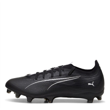 Puma Ultra 5 Firm Ground Football Boots – Black/White – view 2