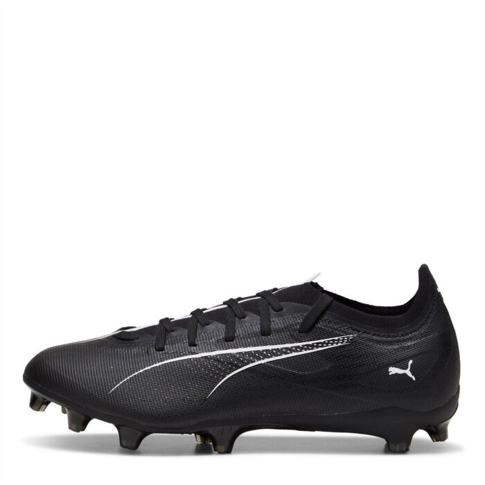 Puma Ultra 5 Firm Ground Football Boots – Black/White – view 2