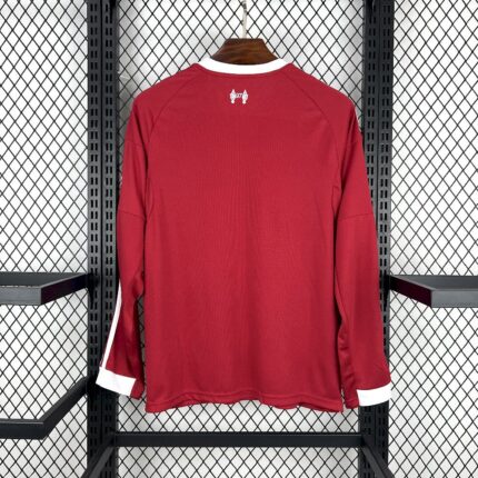 Mens Liverpool 2025/26 Home Long Sleeve Jersey 1
