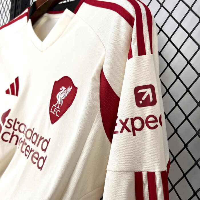 Mens Liverpool 2025/26 Away Long Sleeve Jersey 2