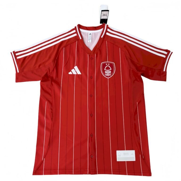 Mens Nottingham Forest 2025/26 Baseball Jersey
