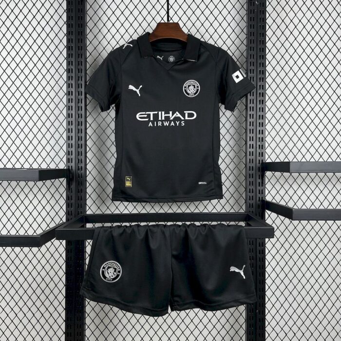 Kids Manchester City 2025/26 Away Kit 2