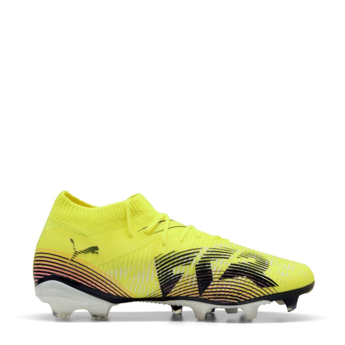 Puma Womens Future 8 Firm Ground Football Boots – Yellow/Black – view 4