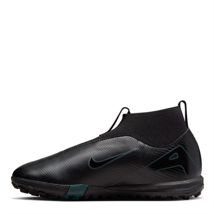 Nike Zoom Mercurial Superfly 10 Junior Turf Football Boots – Black/Green – view 8