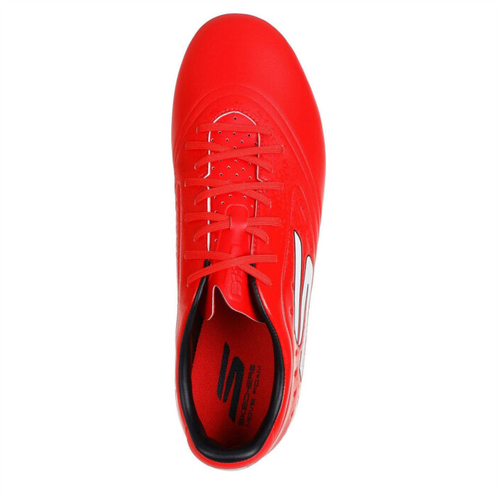 Skechers Razor Firm Ground Football Boots – Red/Black – view 5