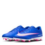Nike Zoom Mercurial Vapor 16 Firm Ground Football Boots – Blue/Wht/Pink – view 4