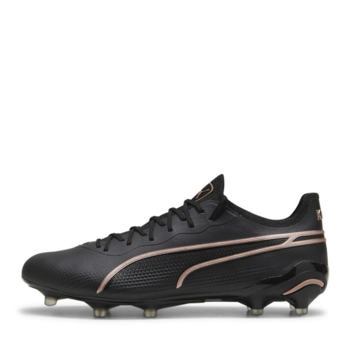 Puma King Firm Ground Football Boots – Black/Rose - Image 2