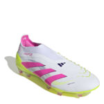 adidas Predator Firm Ground Football Boots – White/Pink – view 3