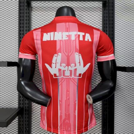Mens Olympique Marseille 2025/26 Red Jersey Player Version 1
