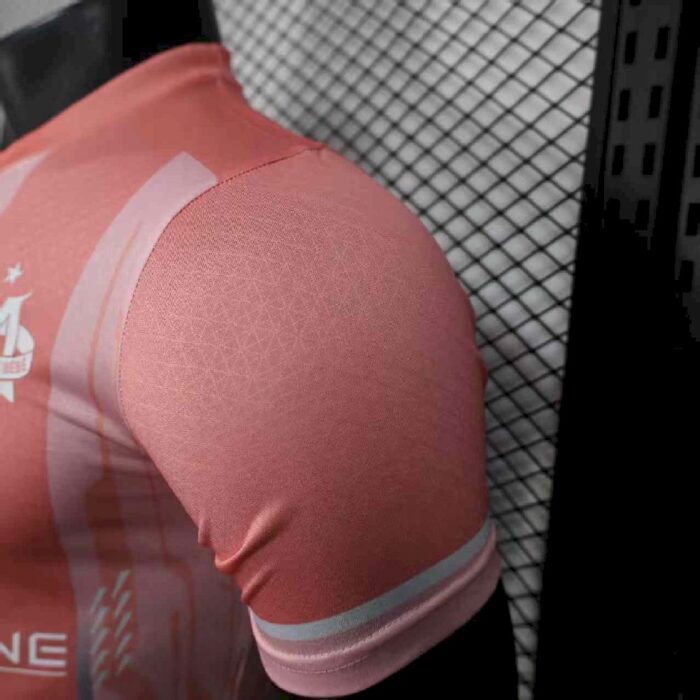 Mens Olympique Marseille 2025/26 Pink Jersey Player Version 2