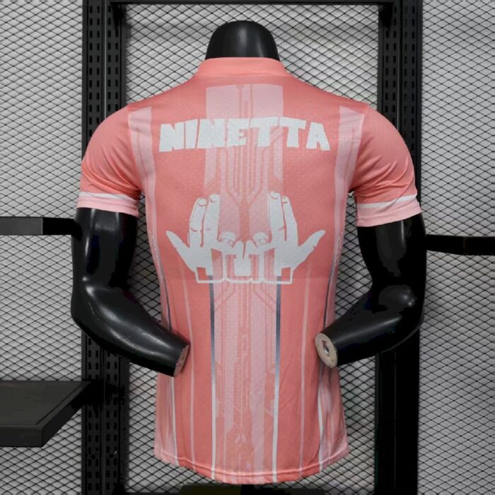 Mens Olympique Marseille 2025/26 Pink Jersey Player Version 1