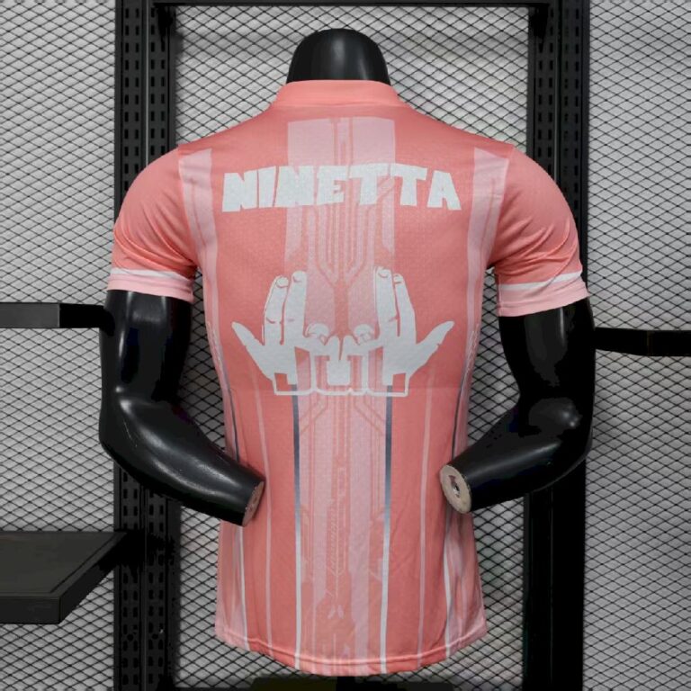 Mens Olympique Marseille 2025/26 Pink Jersey Player Version 1