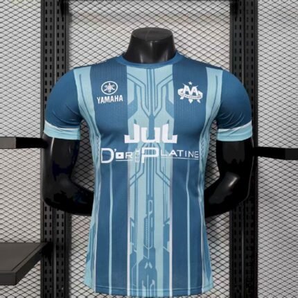 Mens Olympique Marseille 2025/26 Blue Jersey Player Version