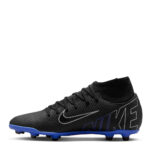 Nike Mercurial Superfly Firm Ground Football Boots – Black/Chrome – view 2
