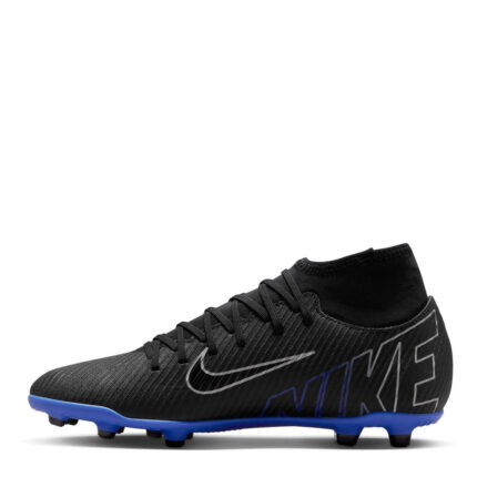 Nike Mercurial Superfly Firm Ground Football Boots – Black/Chrome – view 2