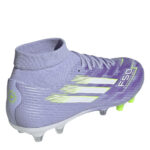 adidas Womens F50 Sparkfusion Firm Ground Football Boots – Purple/Lemon – view 4
