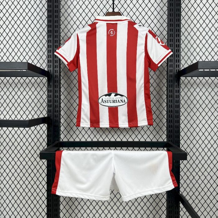 Kids Sporting de Gijón 2025/26 Home Kit 1