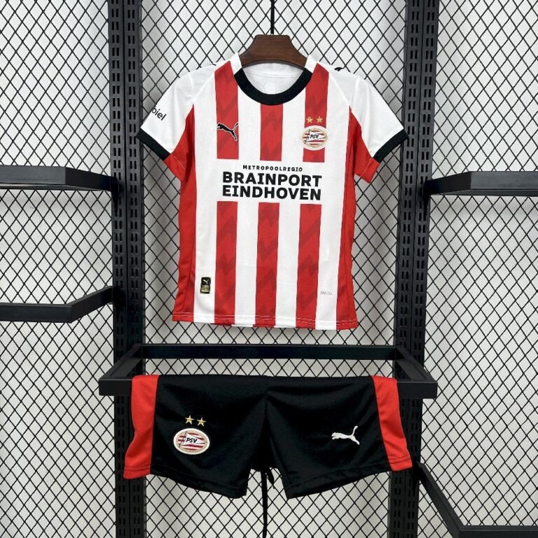 Kids PSV Eindhoven 2025/26 Home Kit