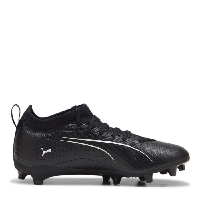 Puma Ultra Junior Firm Ground Football Boots – Black/White - Image 4