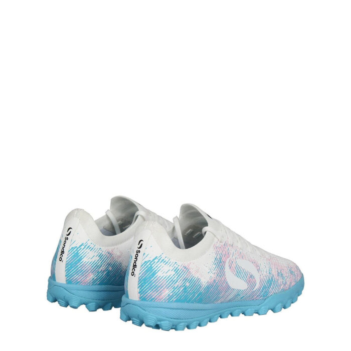Sondico Blaze Junior Turf Football Boots – White/Pink/Blue – view 5