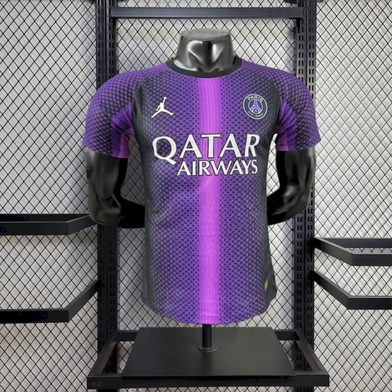 Mens Paris Saint-Germain 2025/26 Purple Jersey Player Version