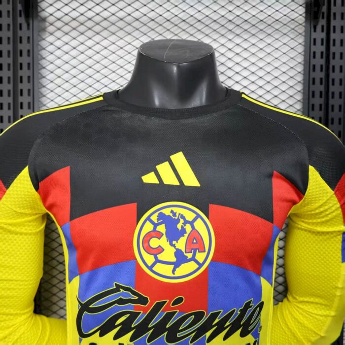 Mens Club America 2025/26 Home Long Sleeve Jersey Player Version 2