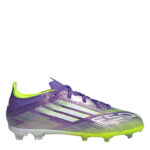 adidas F50 Junior Firm Ground Football Boots – Purple/White