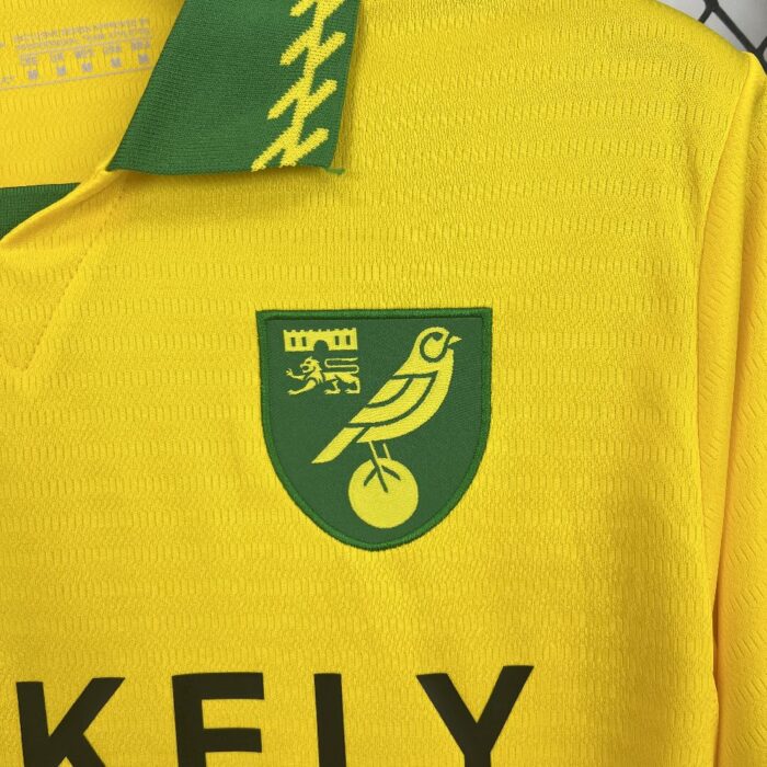 Mens Norwich City FC 2025/26 Home Jersey 6