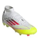 adidas Womens F50 Firm Ground Football Boots – White/Red – view 4